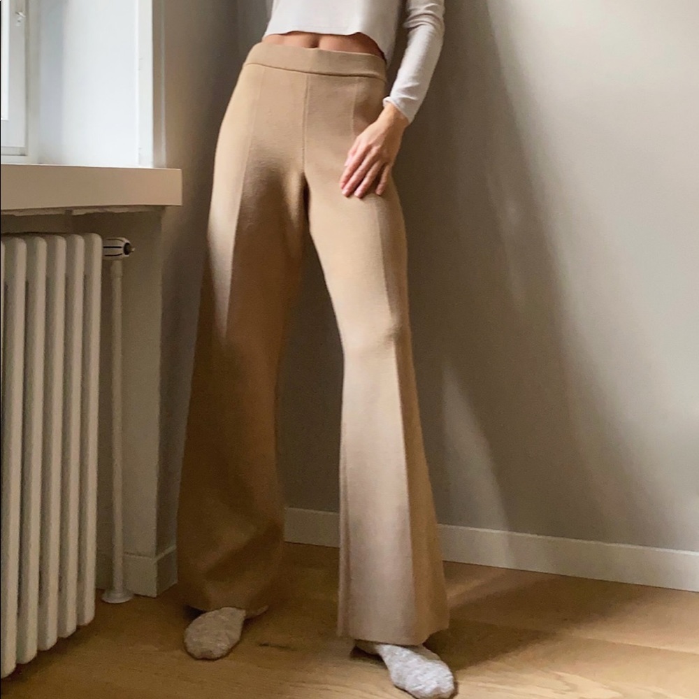 Aritzia Wilfred Airlie Pant in Heather Oatmeal